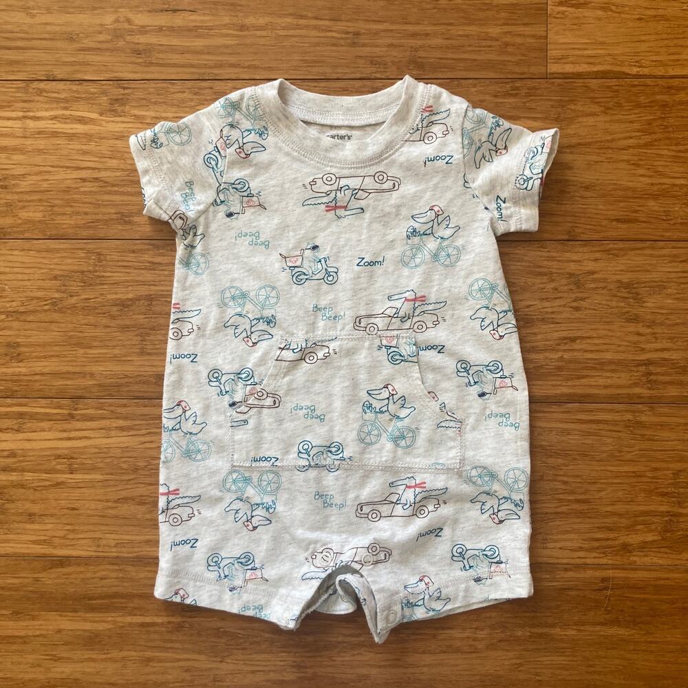 Carter’s Baby Boy Animals in Cars One Piece, Size 6 M